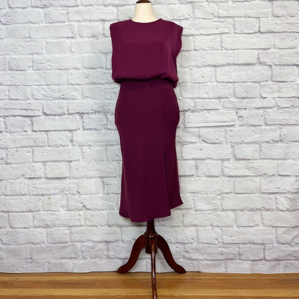 Evereve A New York Mulberry Blouson Sleeveless Midi Dress